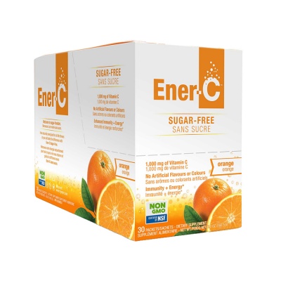 Ener C Orange Sugar Free 1000mg Vitamin C 30 Sachets